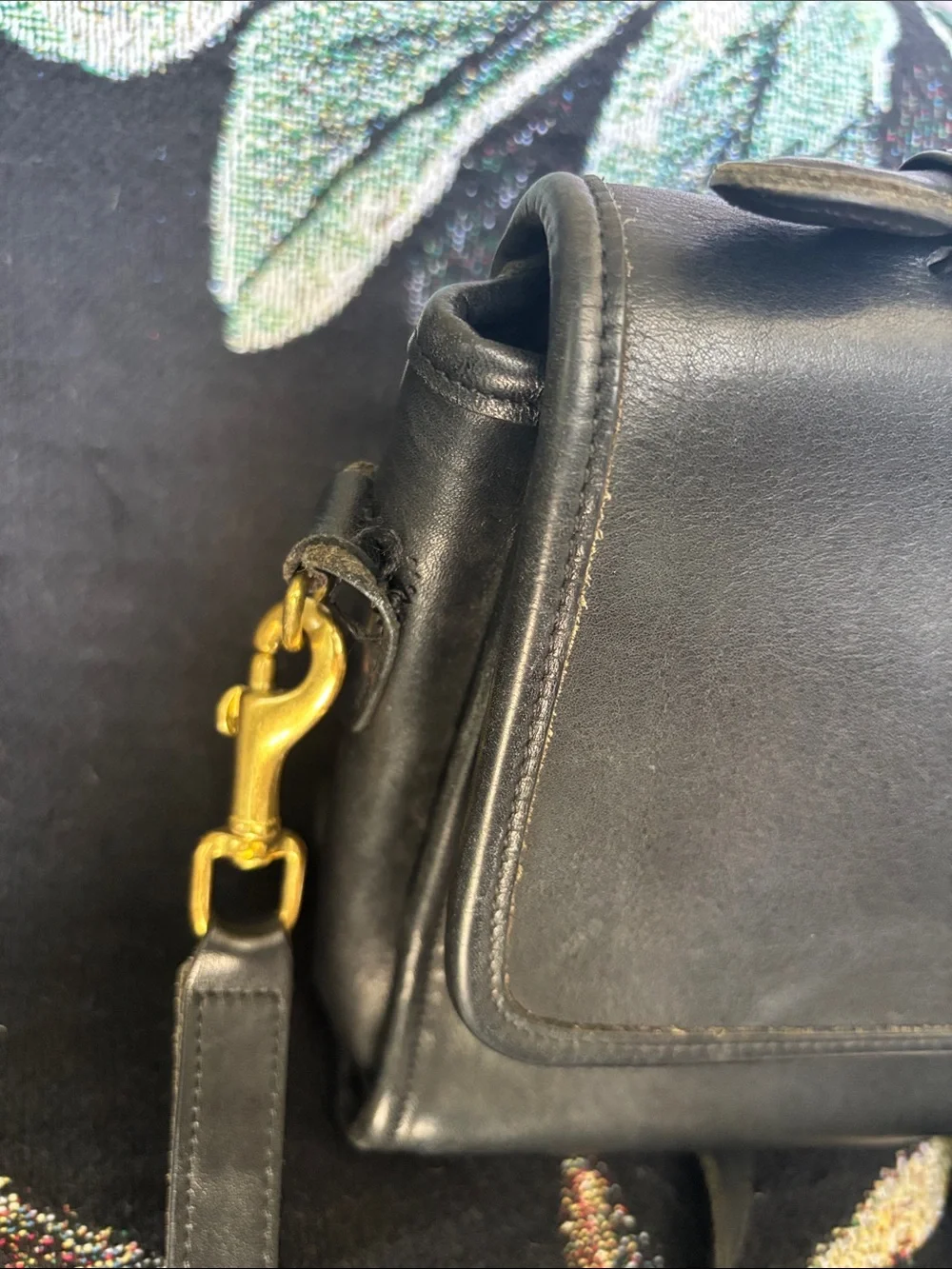Vintage leather coach court satchel - Picture 3 of 11